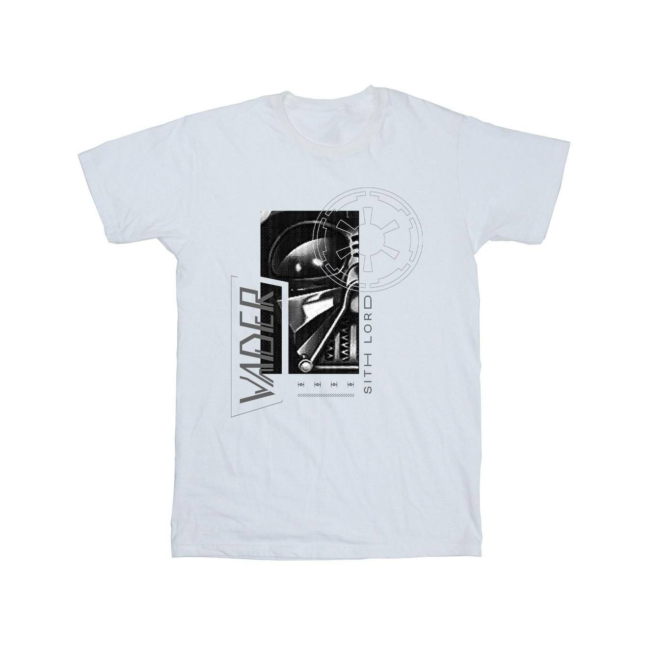 T-shirt Coton Star Wars Sith Blanc