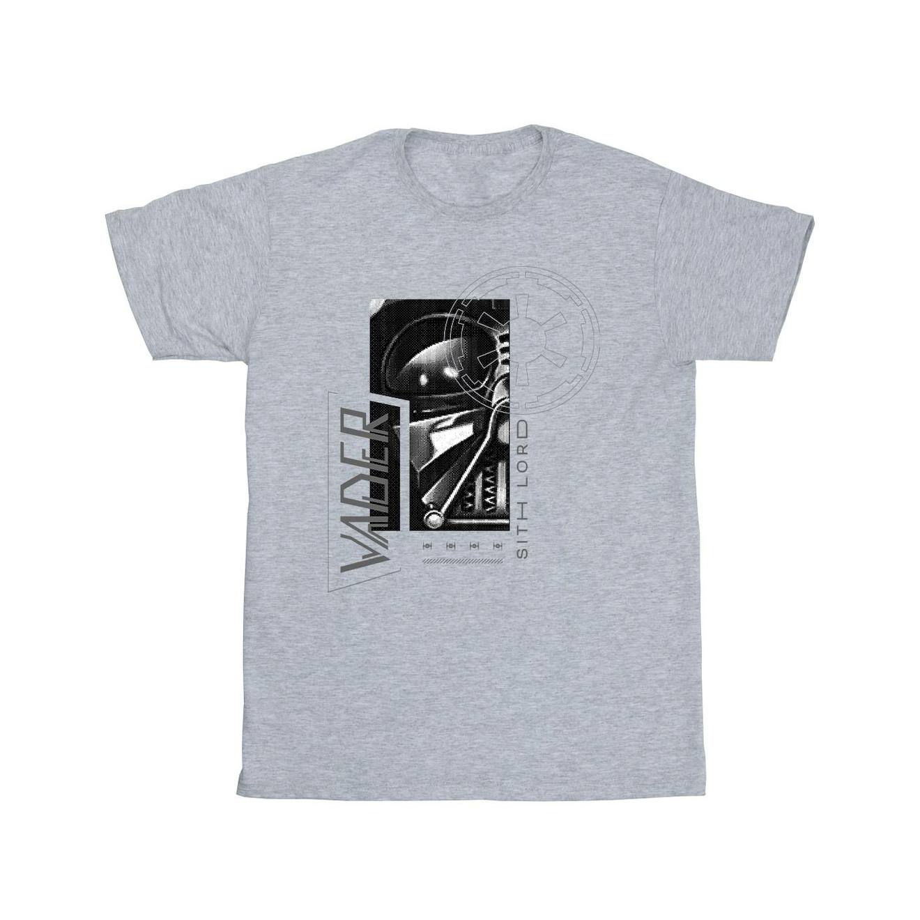 T-shirt Coton Star Wars Sith Gris Chiné