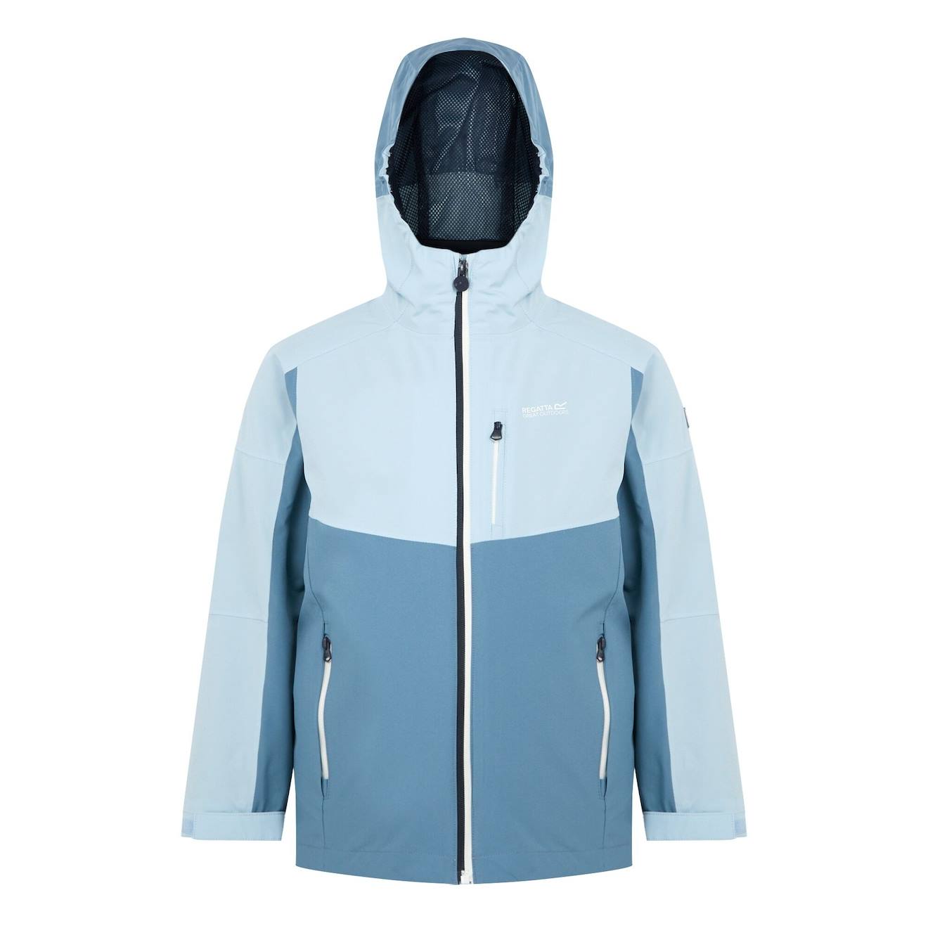 Veste Imperméable Synthétique Trekktain Bleu De Gris / Bleu Ciel