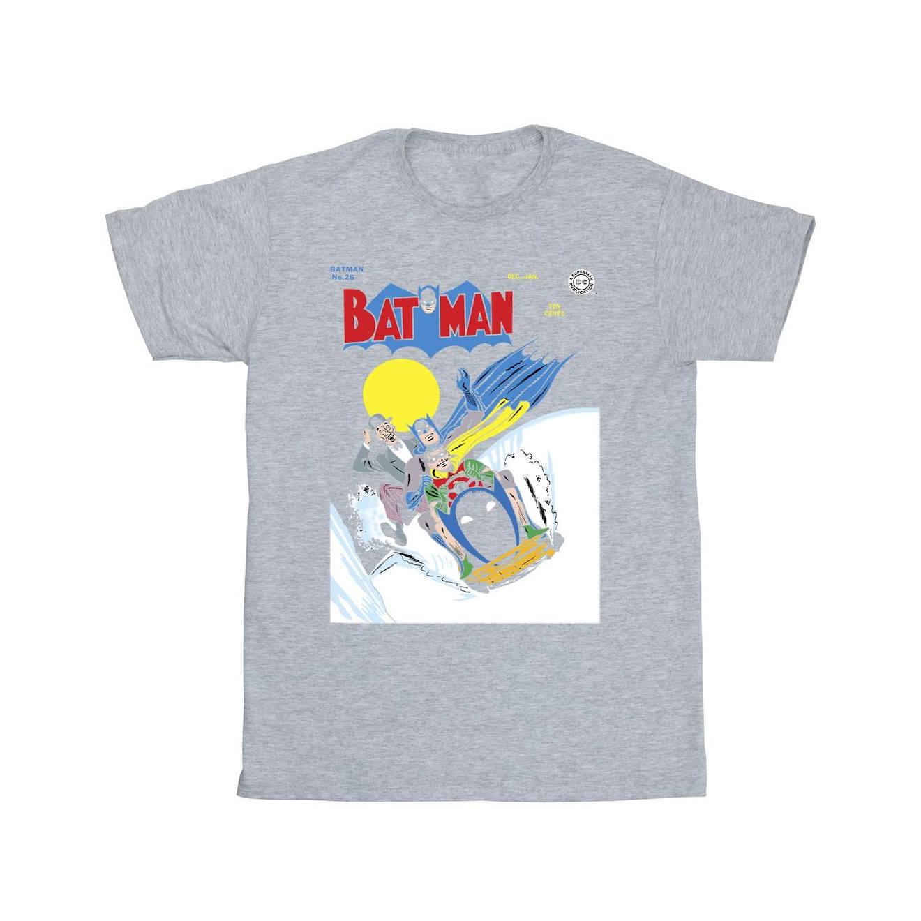 T-shirt Coton Dc Comics Gris Chiné