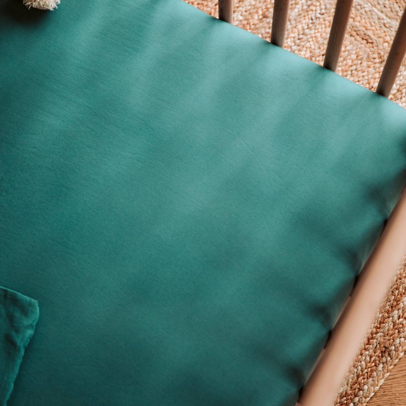 Drap Housse Bébé Pur Coton Bio Eucalyptus