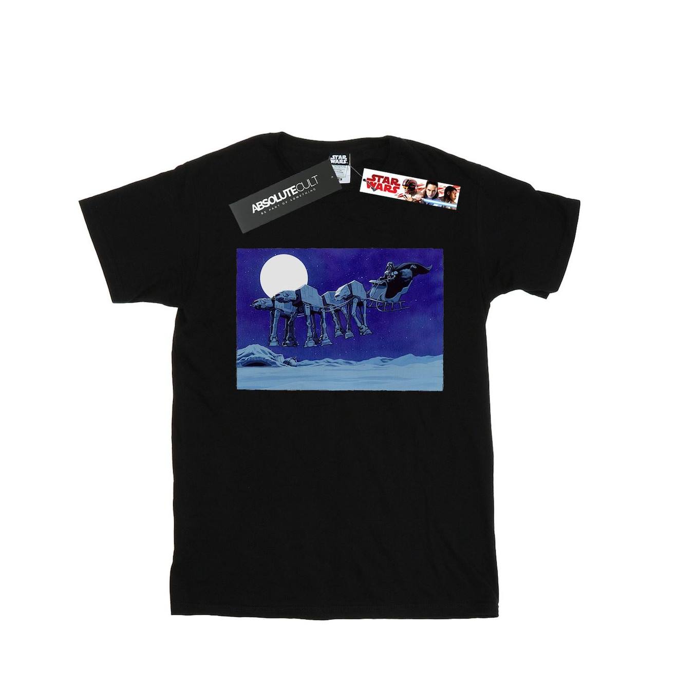 T-shirt Coton Star Wars At-at Noir