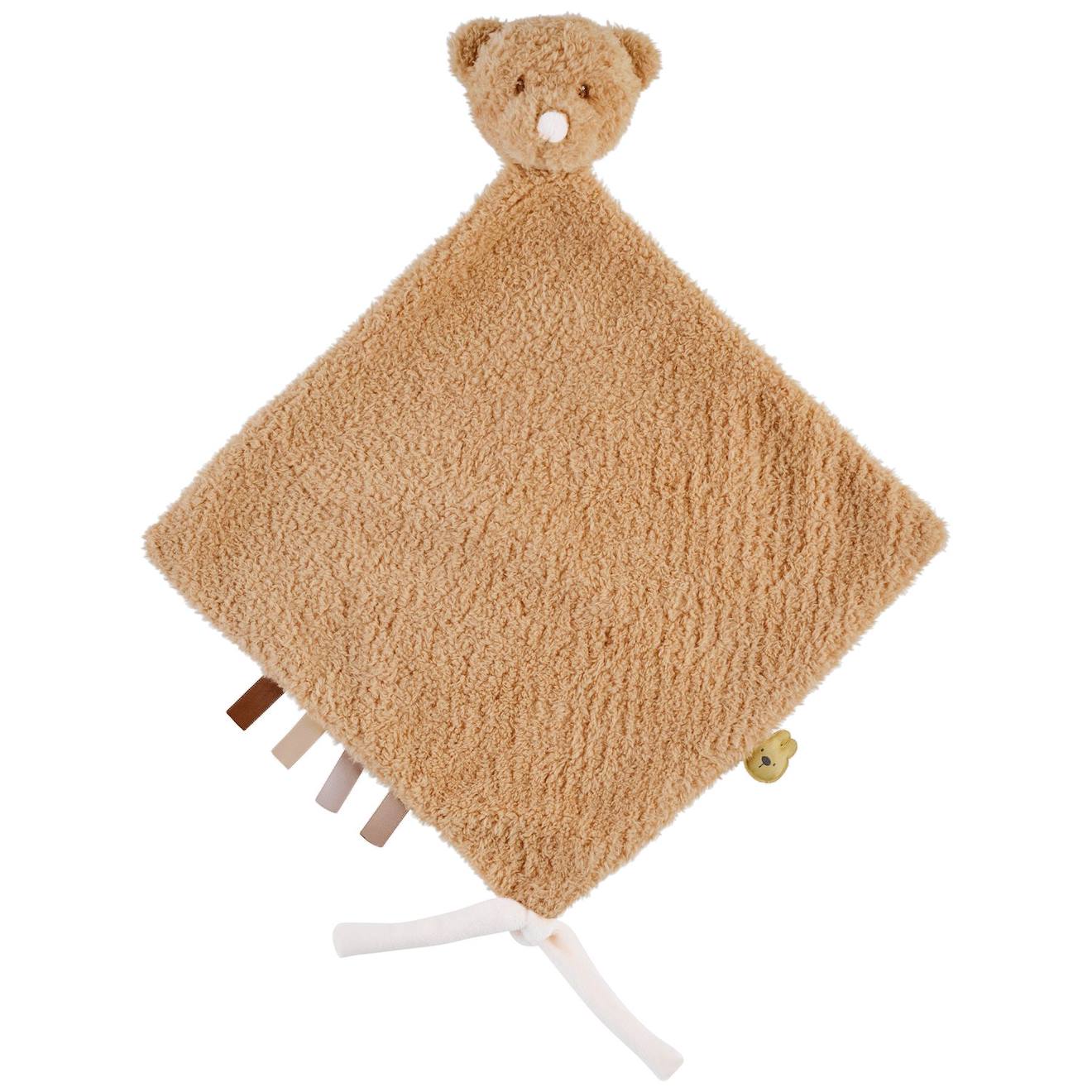Maxi Doudou Attache Sucette Teddy Marron, Beige
