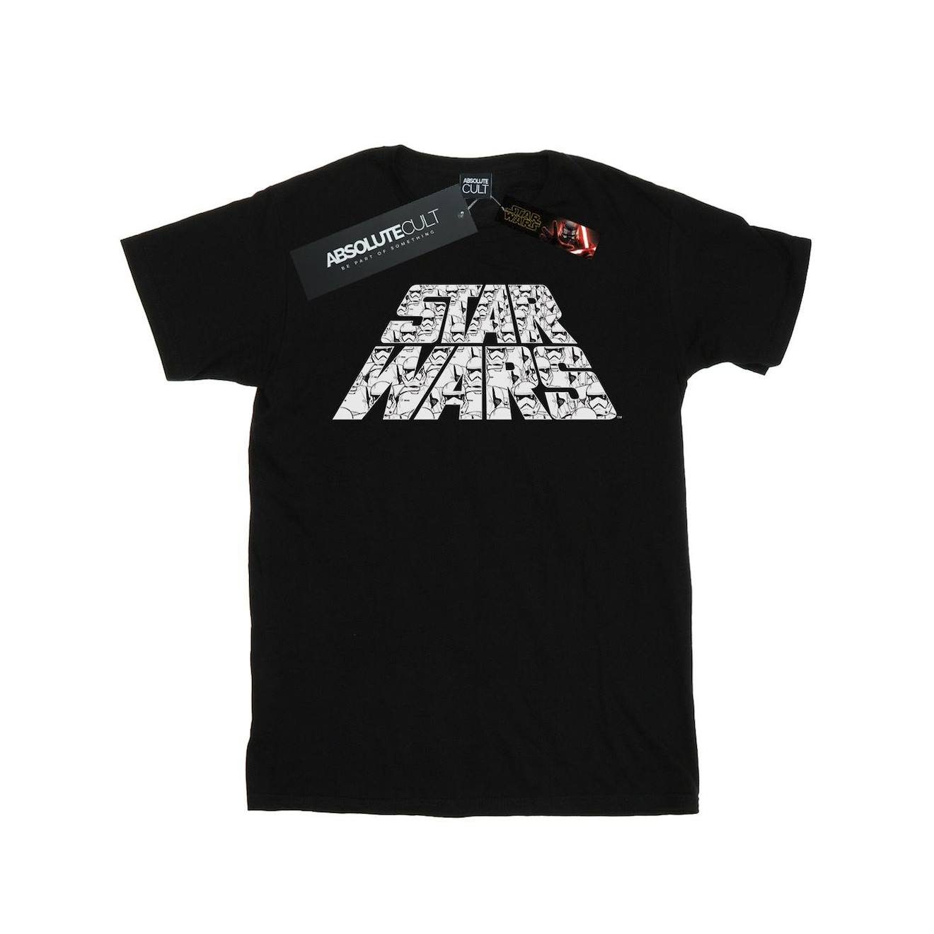 T-shirt Coton Star Wars Trooper Noir