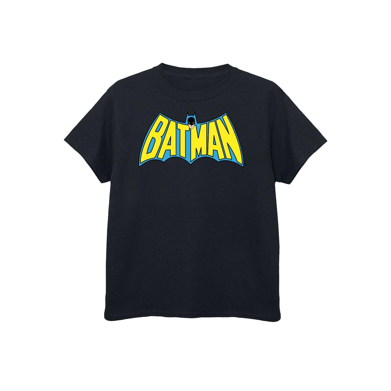 T-shirt En Coton Peigné De Qualité Supérieure Batman Noir