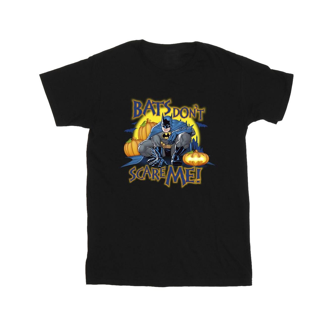 T-shirt Bats Don't Scare Me Coton Dc Comics Noir