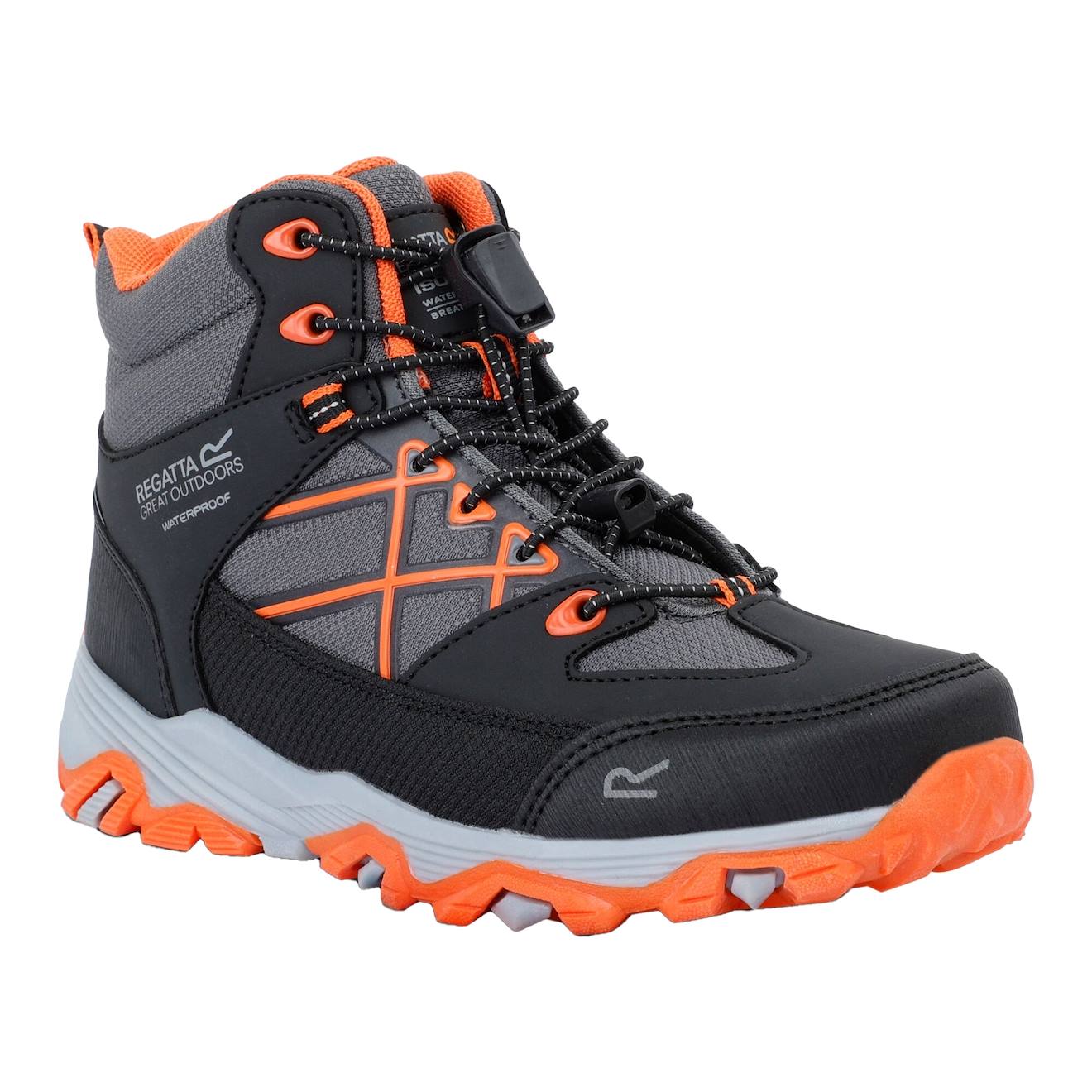 Bottines De Marche Samaris Synthétique Samaris Iii Noir / Orange Flamboyant