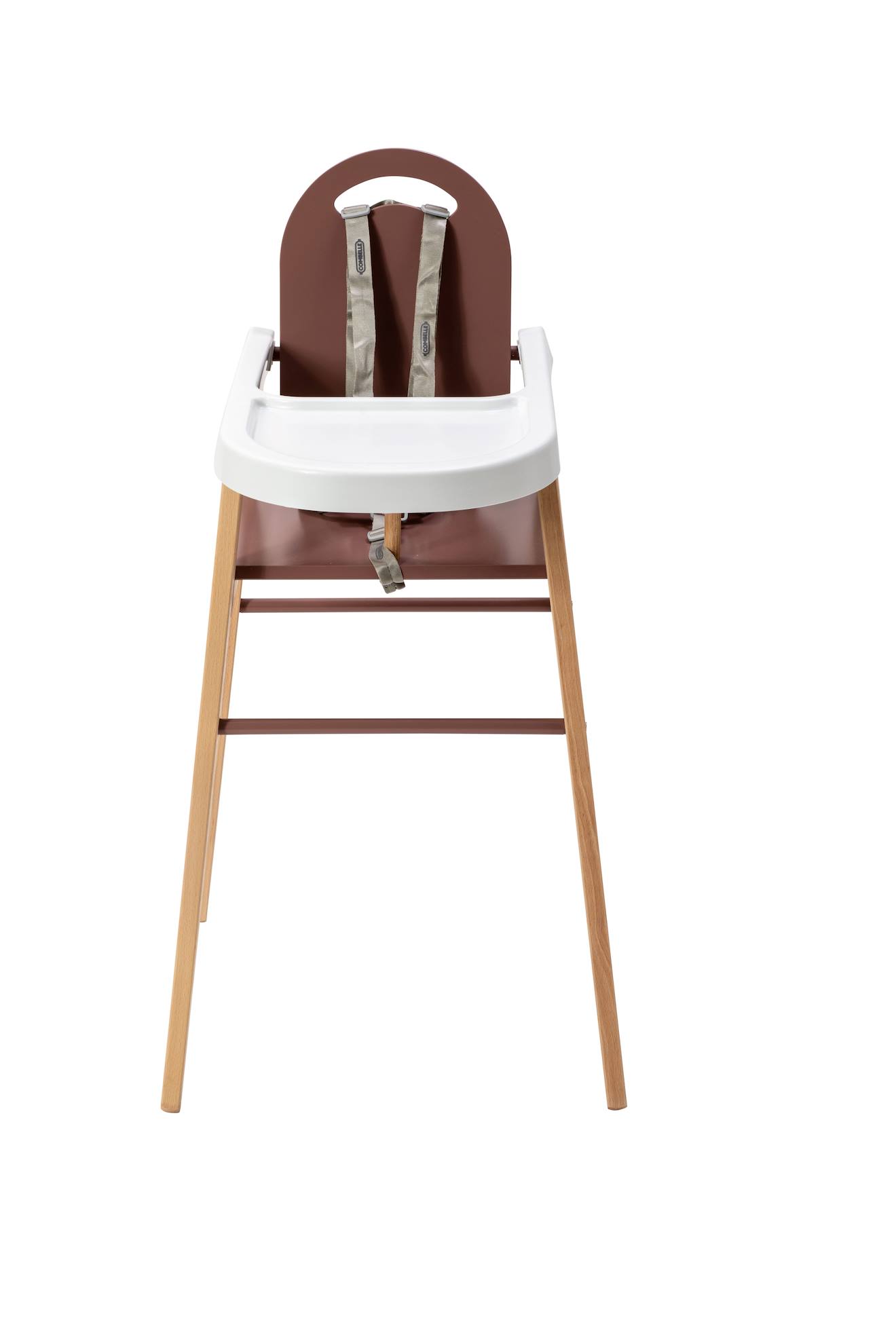 Chaise Haute Fixe Lili Hybride Bois Et Vieux Rose