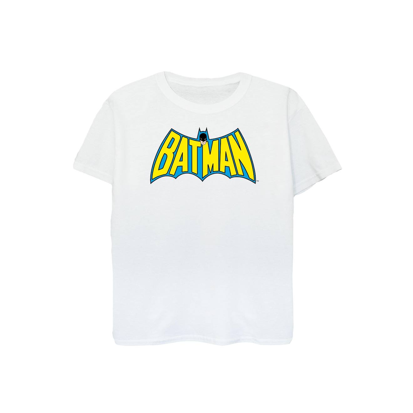 T-shirt En Coton Peigné De Qualité Supérieure Batman Blanc