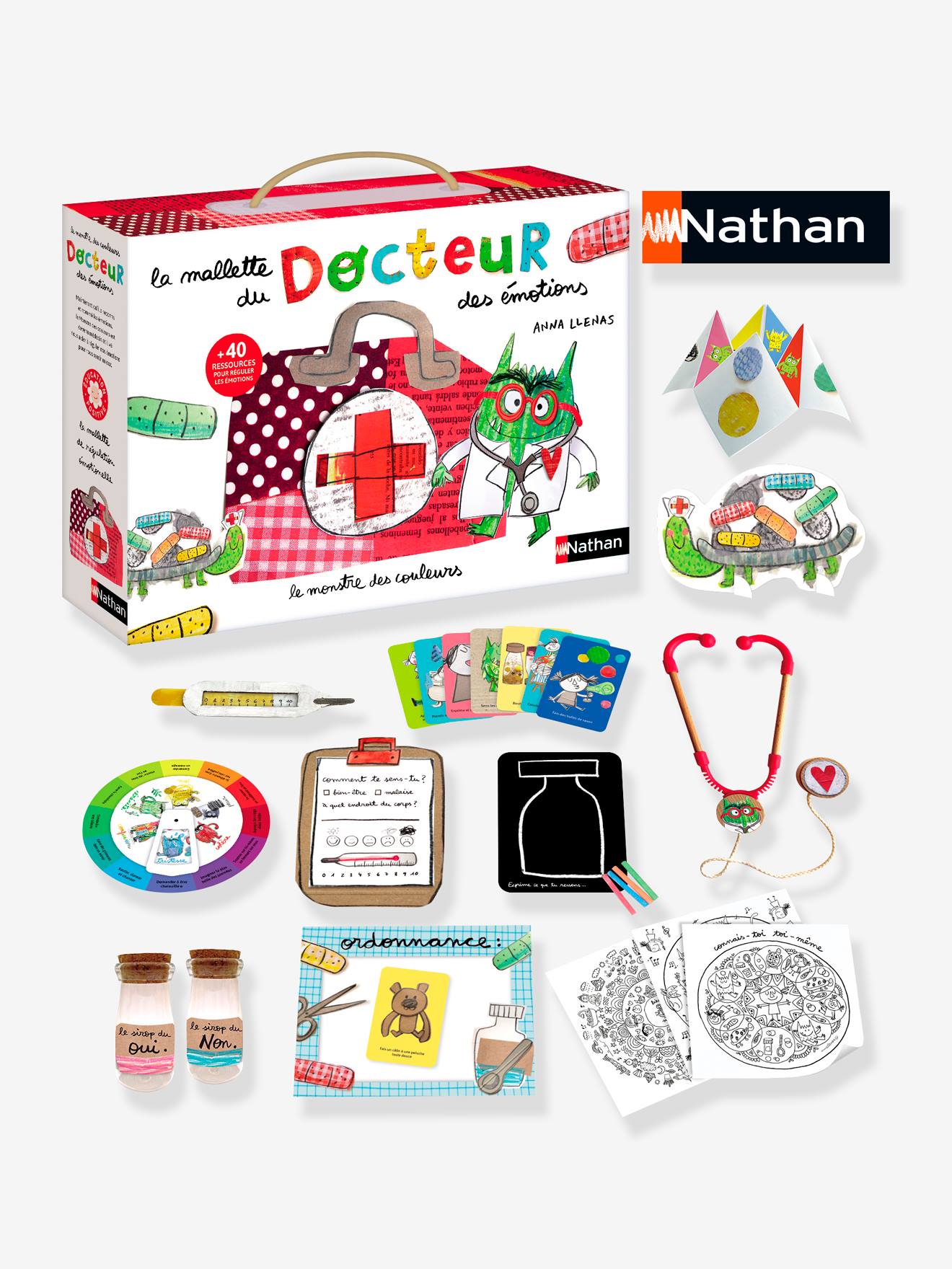 Coffret docteur des émotions multicolore
