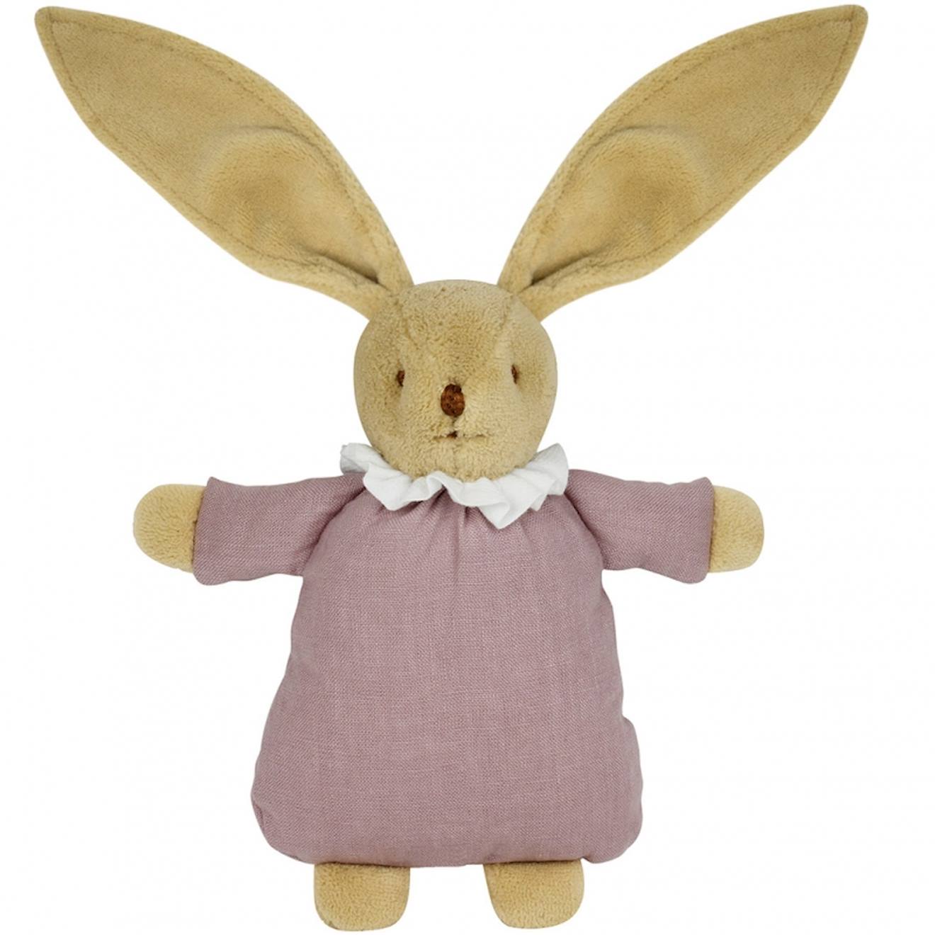 Peluche Hochet Lapin Nid D'ange Marinière (20 Cm) Vieux Rose Peluche Hochet Lapin Nid D'ange Marinière (20 Cm) Vieux Rose