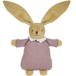 -Peluche hochet lapin nid d'ange marinière (20 cm)