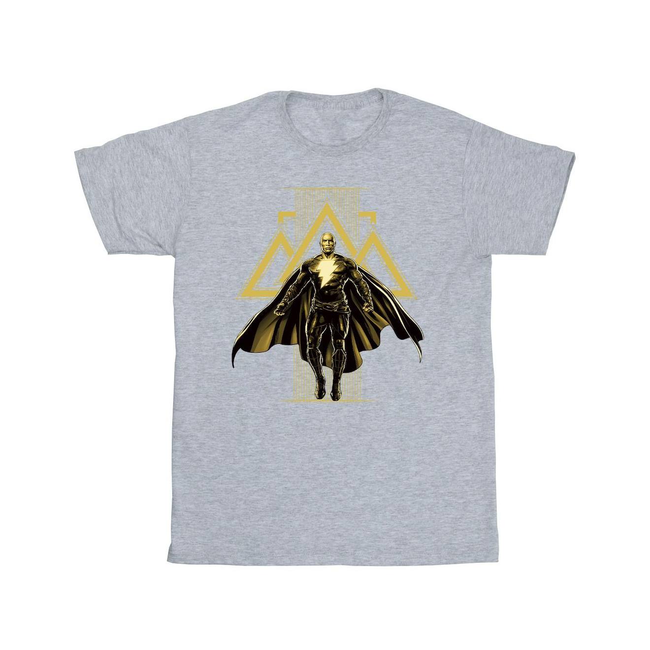 T-shirt En Coton Peigné De Qualité Supérieure Dc Comics Gris Chiné