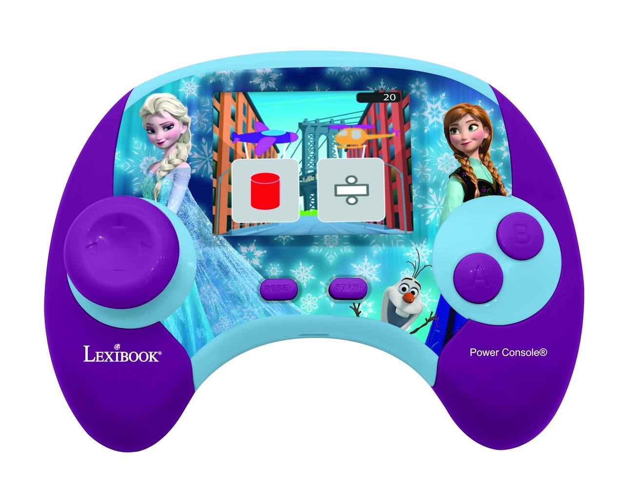 Lexibook - Power Console La Reine Des Neige Console De Jeux Éducative Bilinque En Français Et Anglais Multicolore