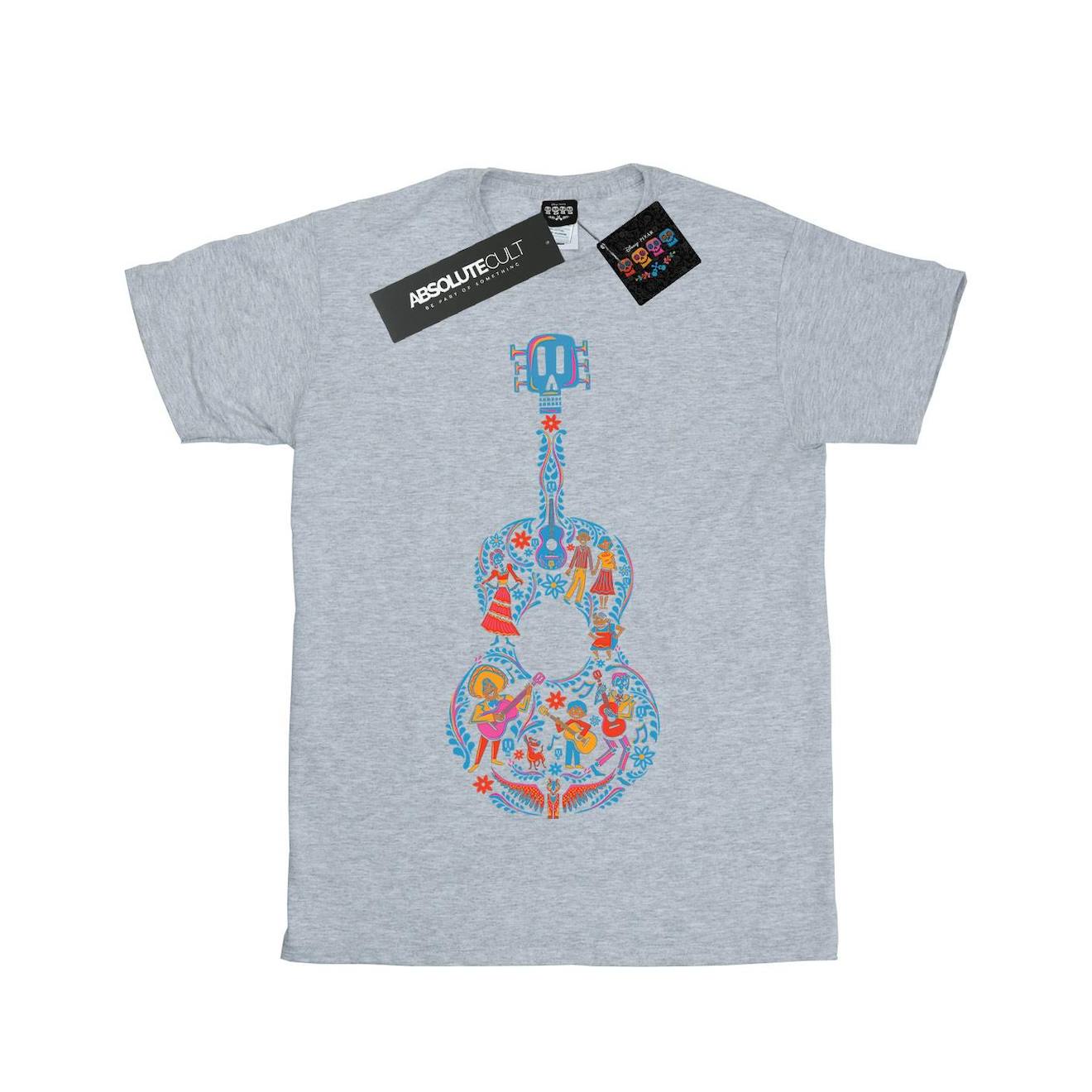 T-shirt En Coton Peigné De Qualité Supérieure Gris Chiné
