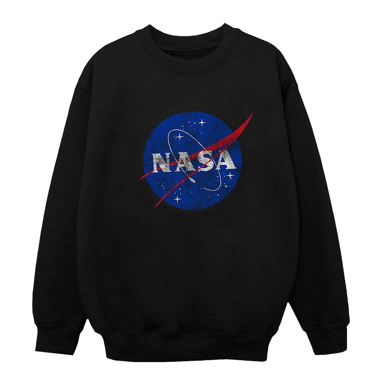 Sweat En Coton Peigné De Qualité Supérieure Nasa Noir