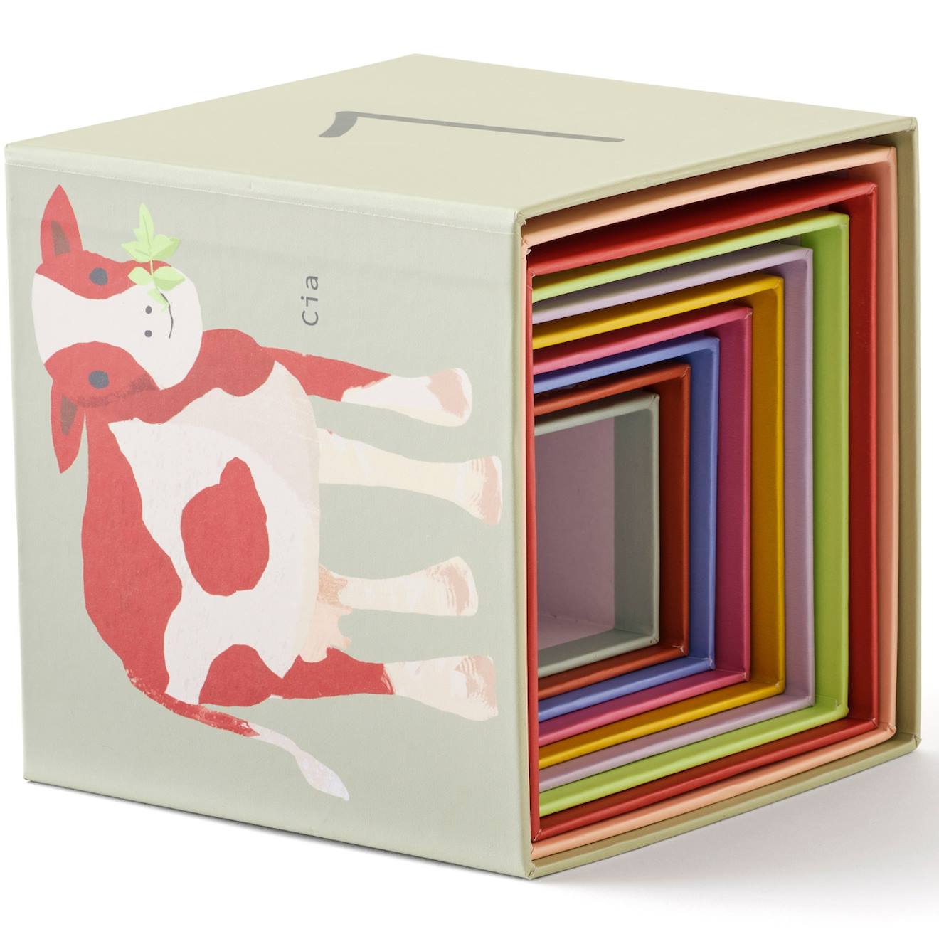 Cubes À Empiler En Carton Multicolore (Kids Concept) - Image 2