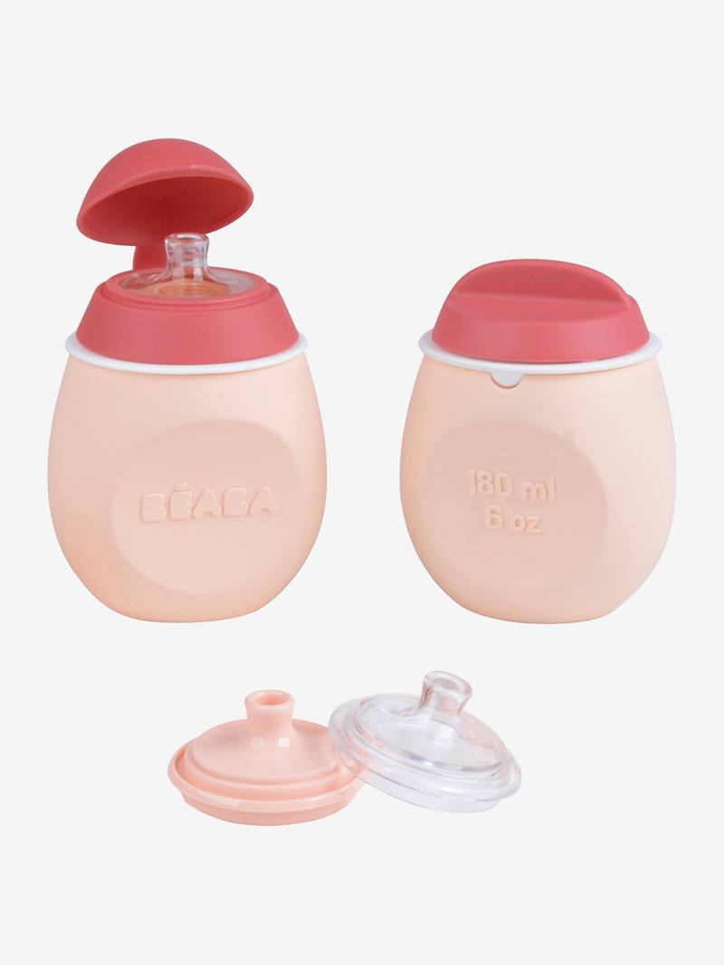 Lot de gourdes pour compotes BEABA Babysqueez' 2 en 1 + Squeez'portion