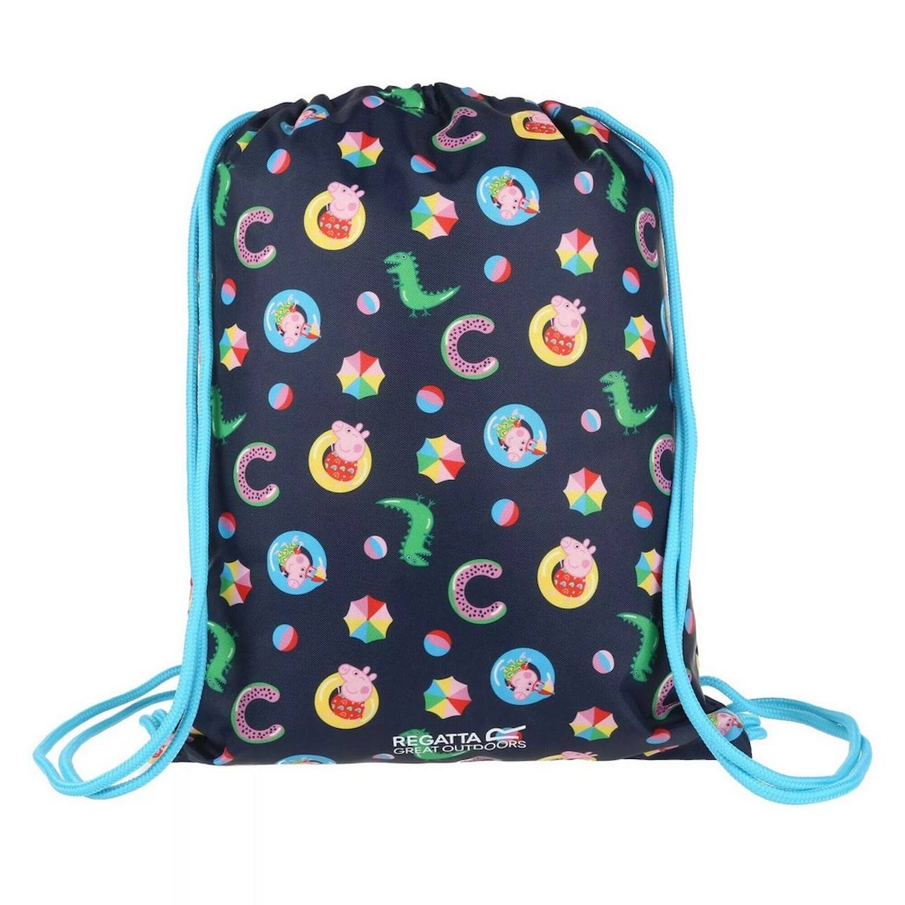Sac À Cordon (taille Unique) Polyester Peppa Pig Bleu Marine