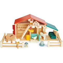La Ferme en bois avec animaux  - vertbaudet enfant