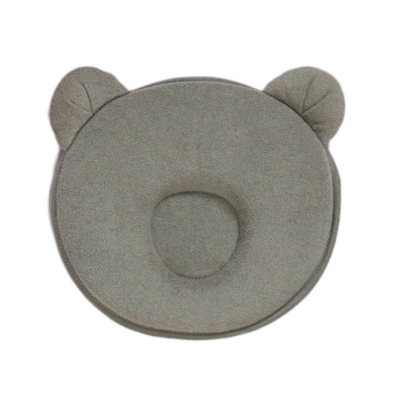 Coussin Cale Tête Bébé P'tit Panda Kaki