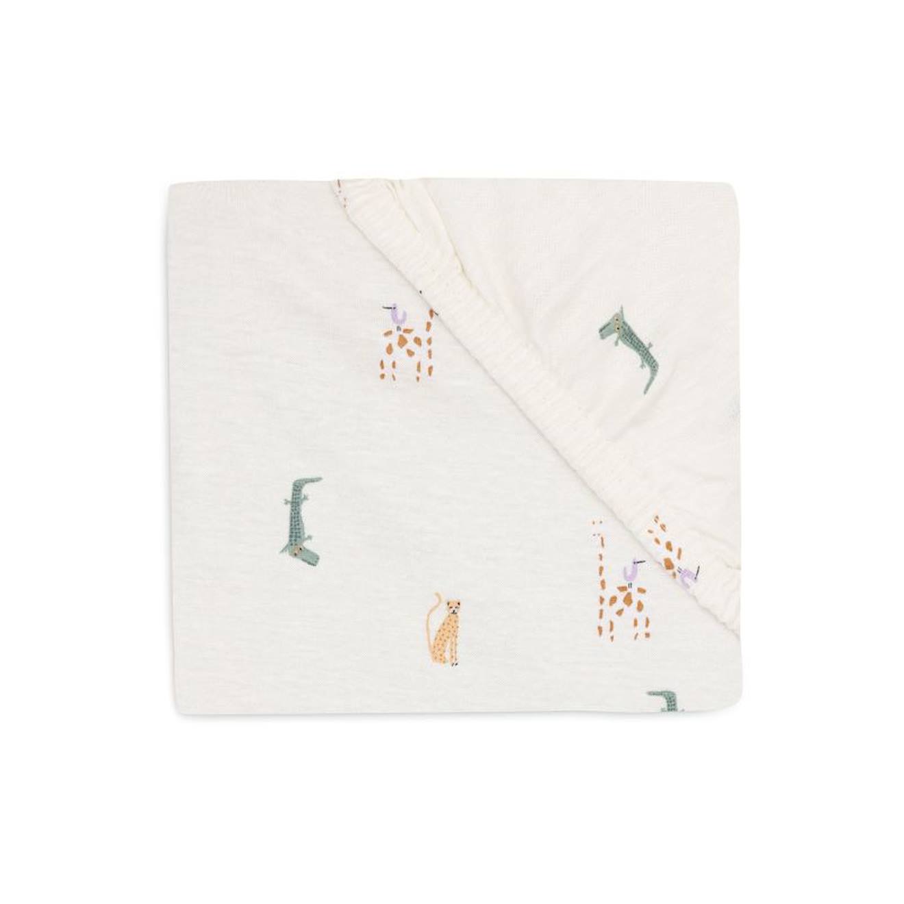 Drap Housse Jersey En Coton Vert (Jollein) - Image 1