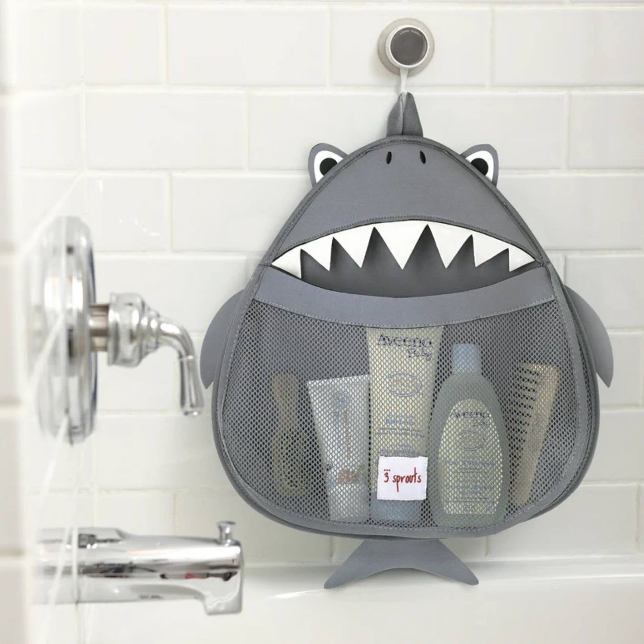 Filet De Rangement Pour Le Bain Requin Gris (3 sprouts) - Image 2