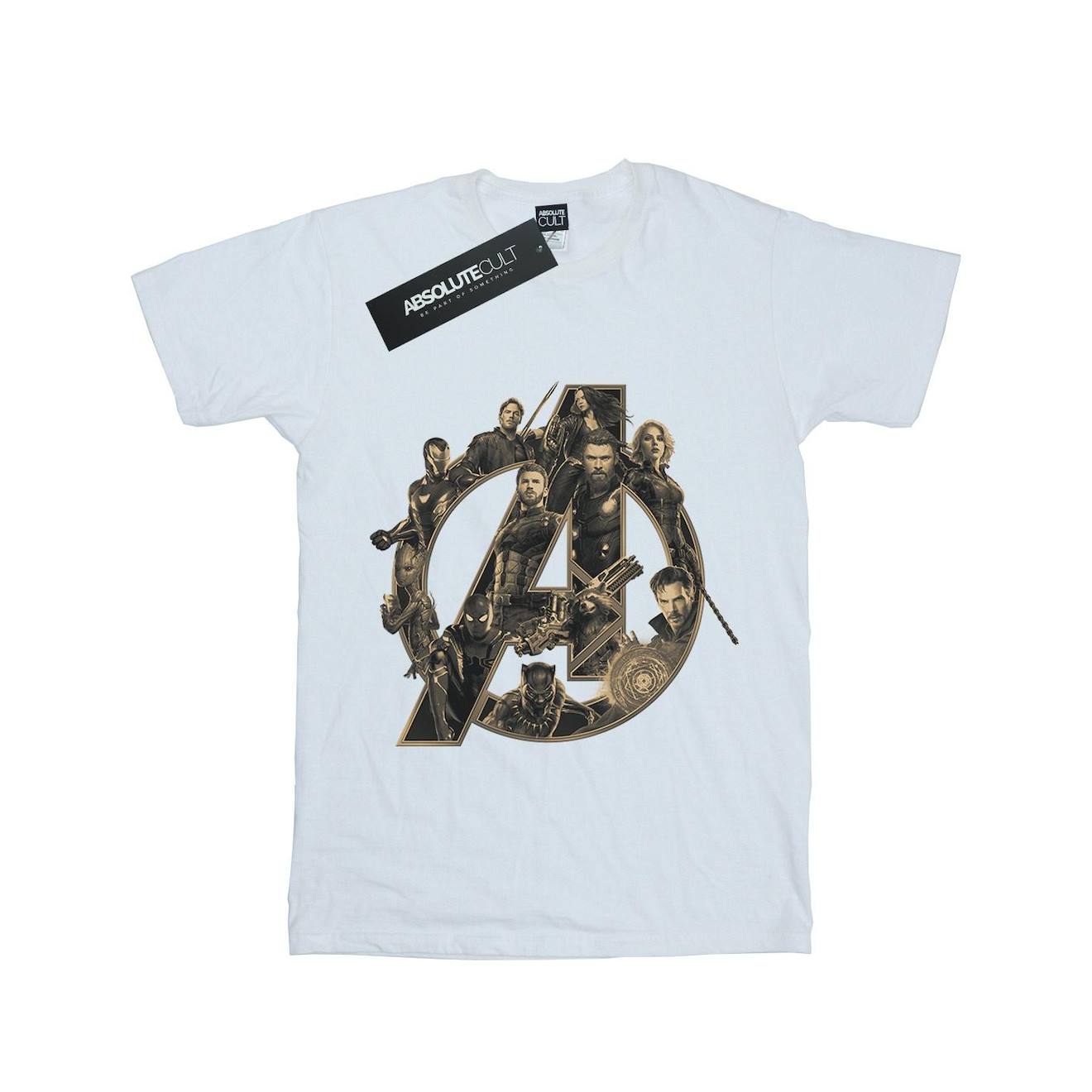 T-shirt Avengers Infinity War En Coton Peigné De Qualité Supérieure Avengers Infinity War Marvel Blanc