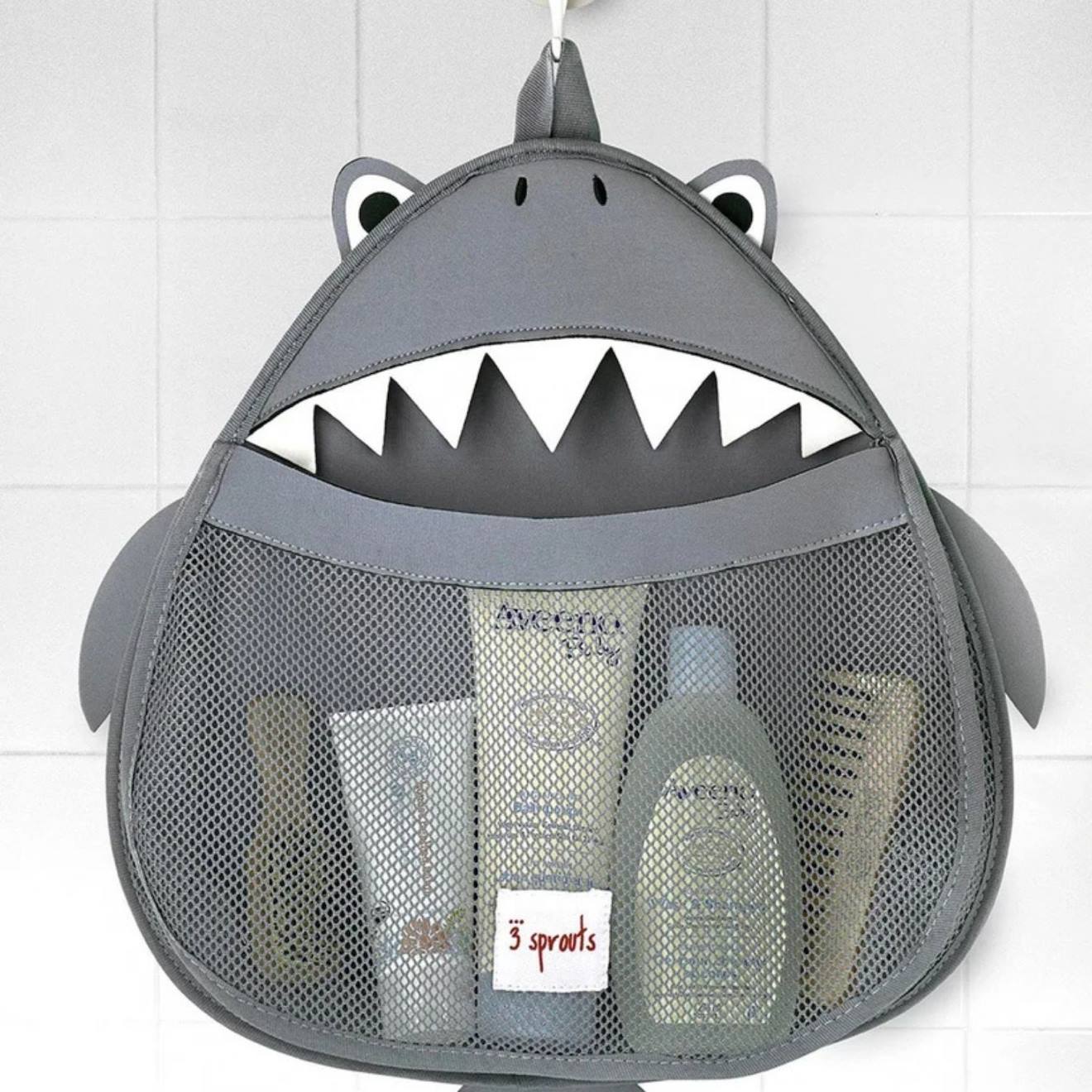 Filet De Rangement Pour Le Bain Requin Gris (3 sprouts) - Image 3