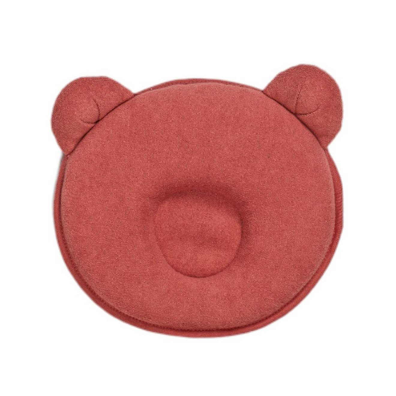 Coussin Cale Tête Bébé P'tit Panda Marsala