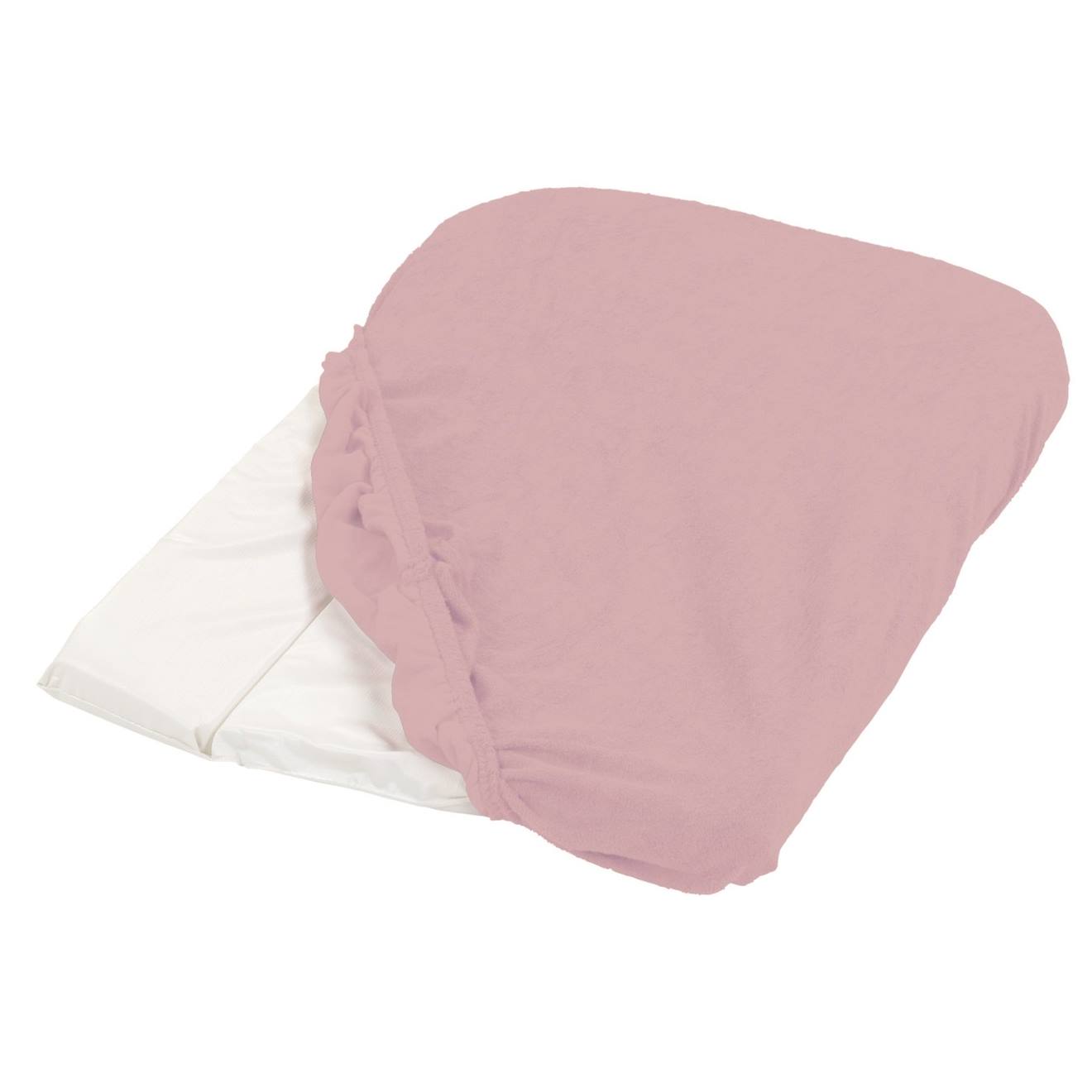 Housse De Matelas À Langer Vieux Rose Éponge 50x75cm Rose