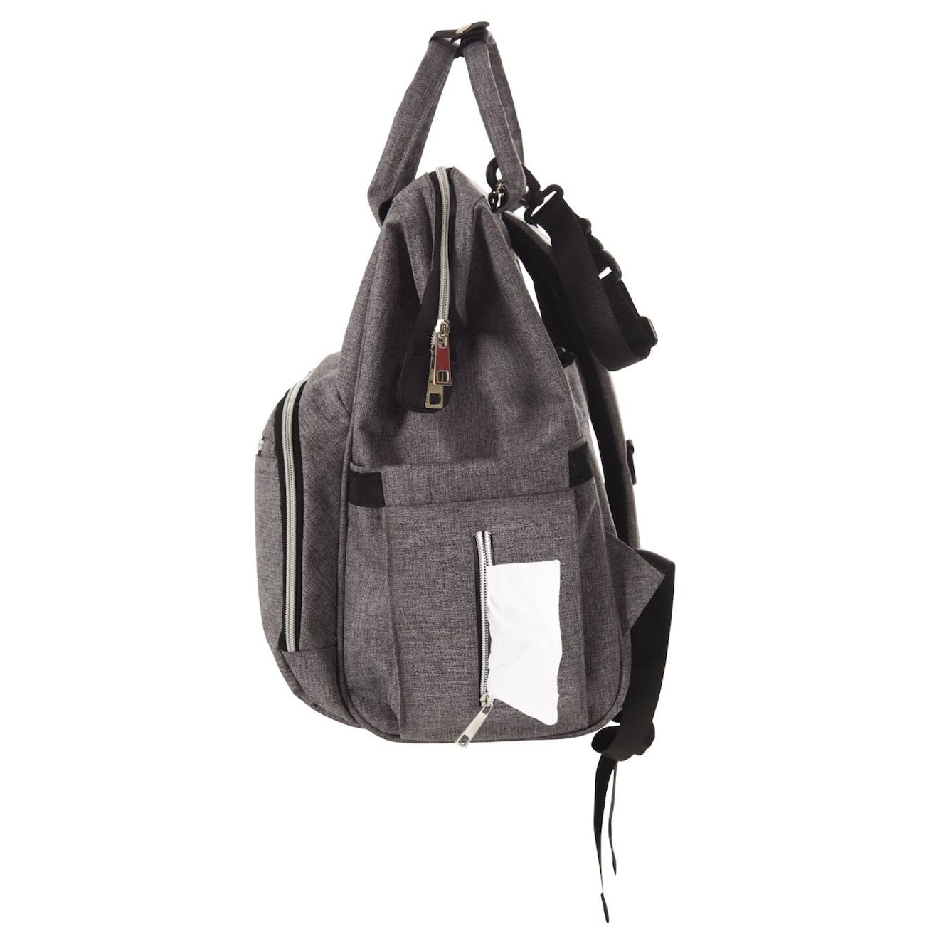 Sac À Langer "sac À Dos" Gris (Tinéo) - Image 3
