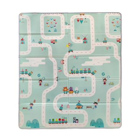 Tineo - Grand Tapis D'éveil Réversible Circuit Petites Voitures / Ani