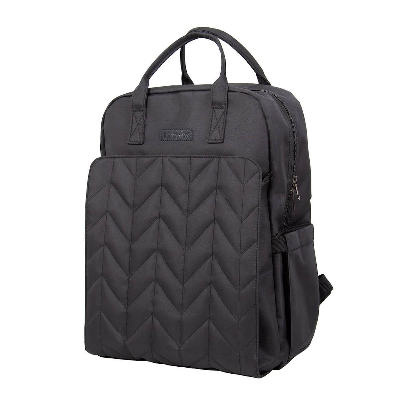 Sac À Dos À Langer Matelassé - Noir Noir