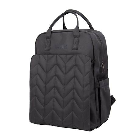 Tineo - Sac À Dos À Langer Matelassé - Noir Noir