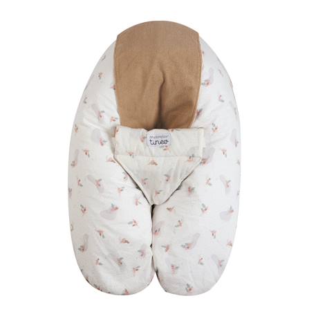 Tineo - Coussin D'allaitement Et De Grossesse 3en1 Multirelax Éponge Noisette
