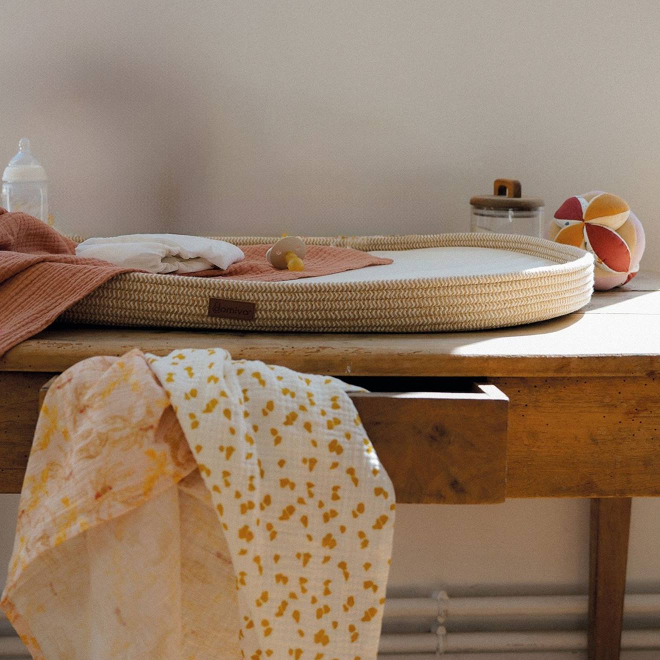 Panier À Langer Tressé Honey Moon Beige (Domiva) - Image 3