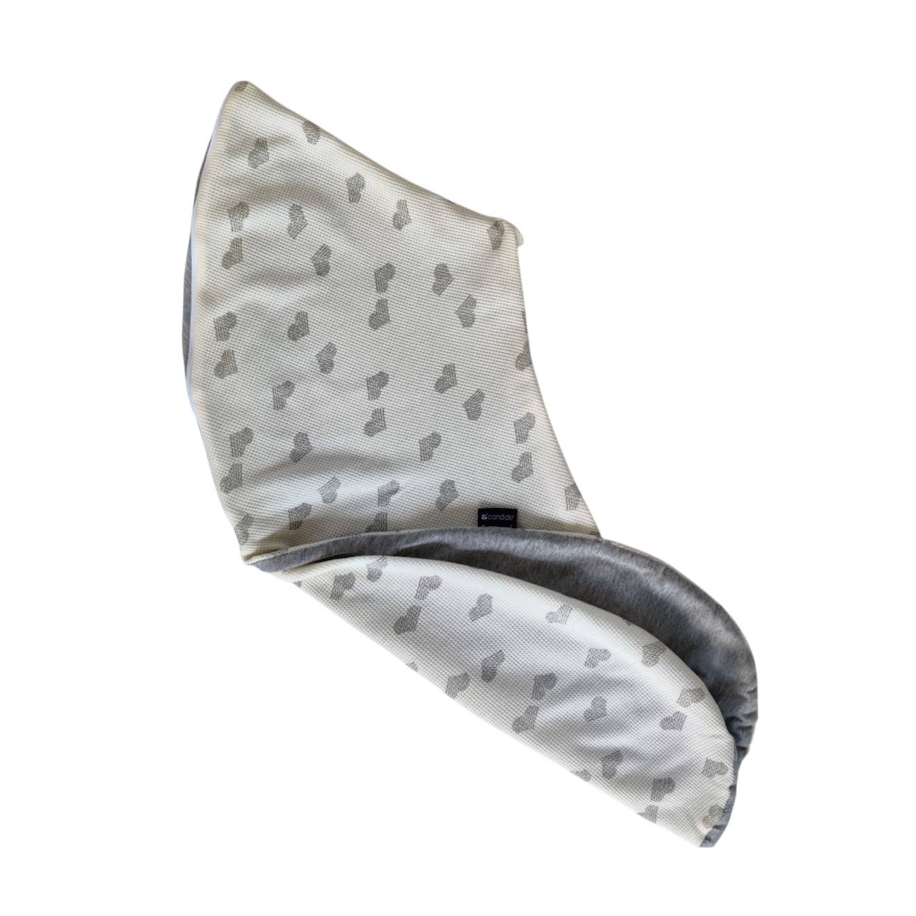Coussin D'allaitement Et De Grossesse 3en1 Multirelax Cœurs/gris