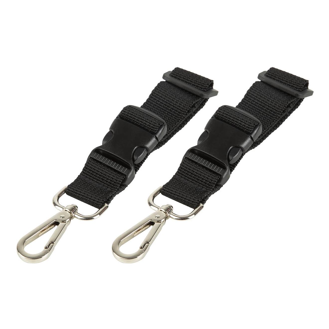 Lot De 2 Attaches Poussette Universelles Pour Sac À Langer Noir (Tineo) - Couverture