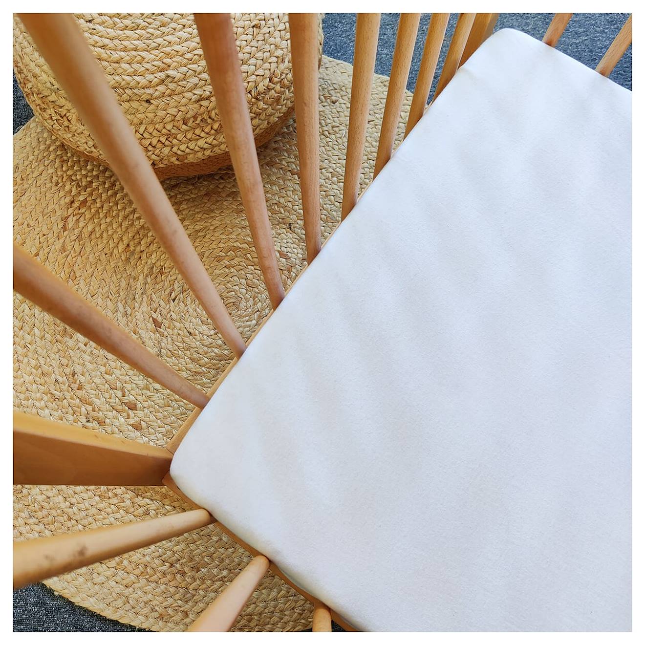 Drap Housse Bébé En Coton Blanc