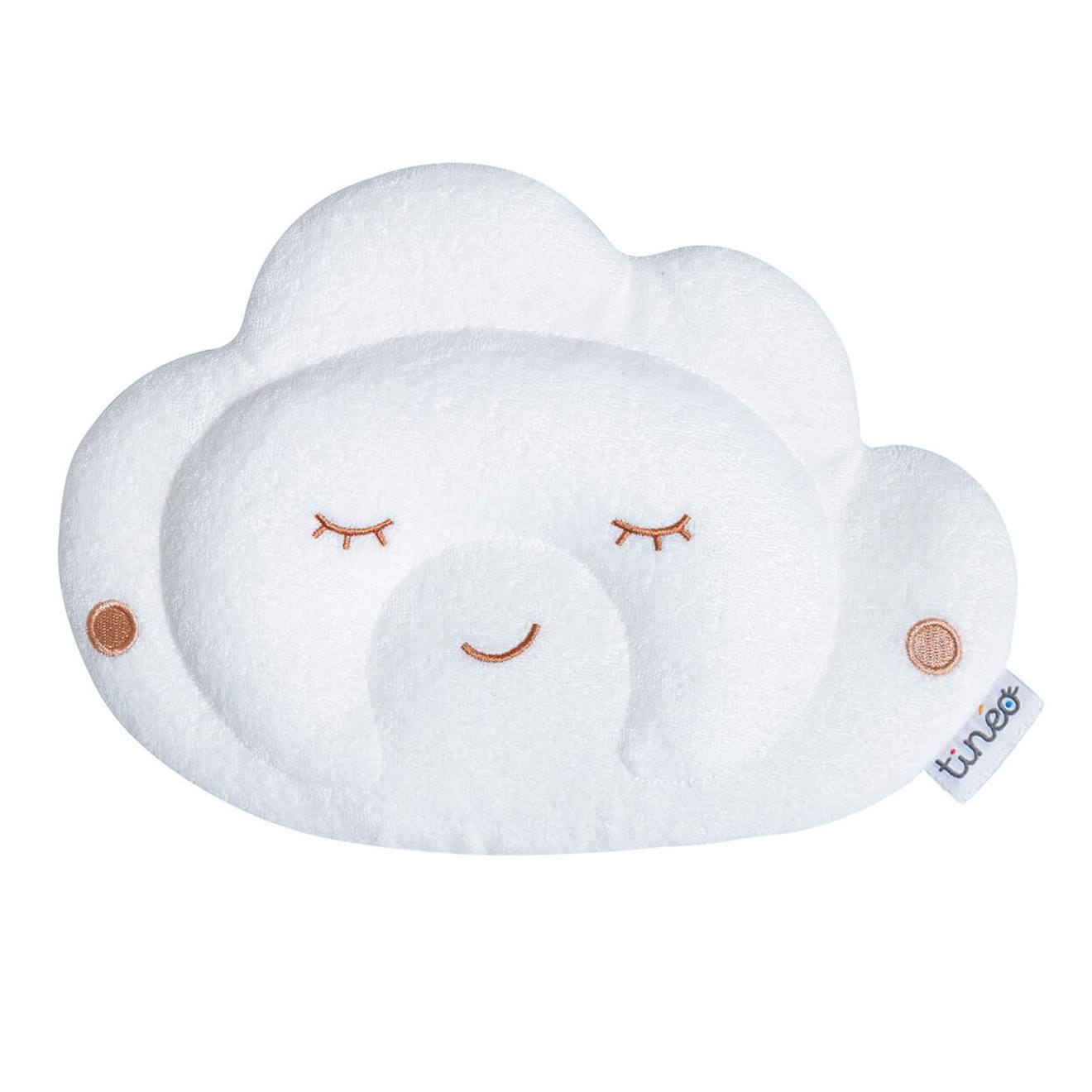 Coussin Cale Tête Bébé Cloudy Blanc