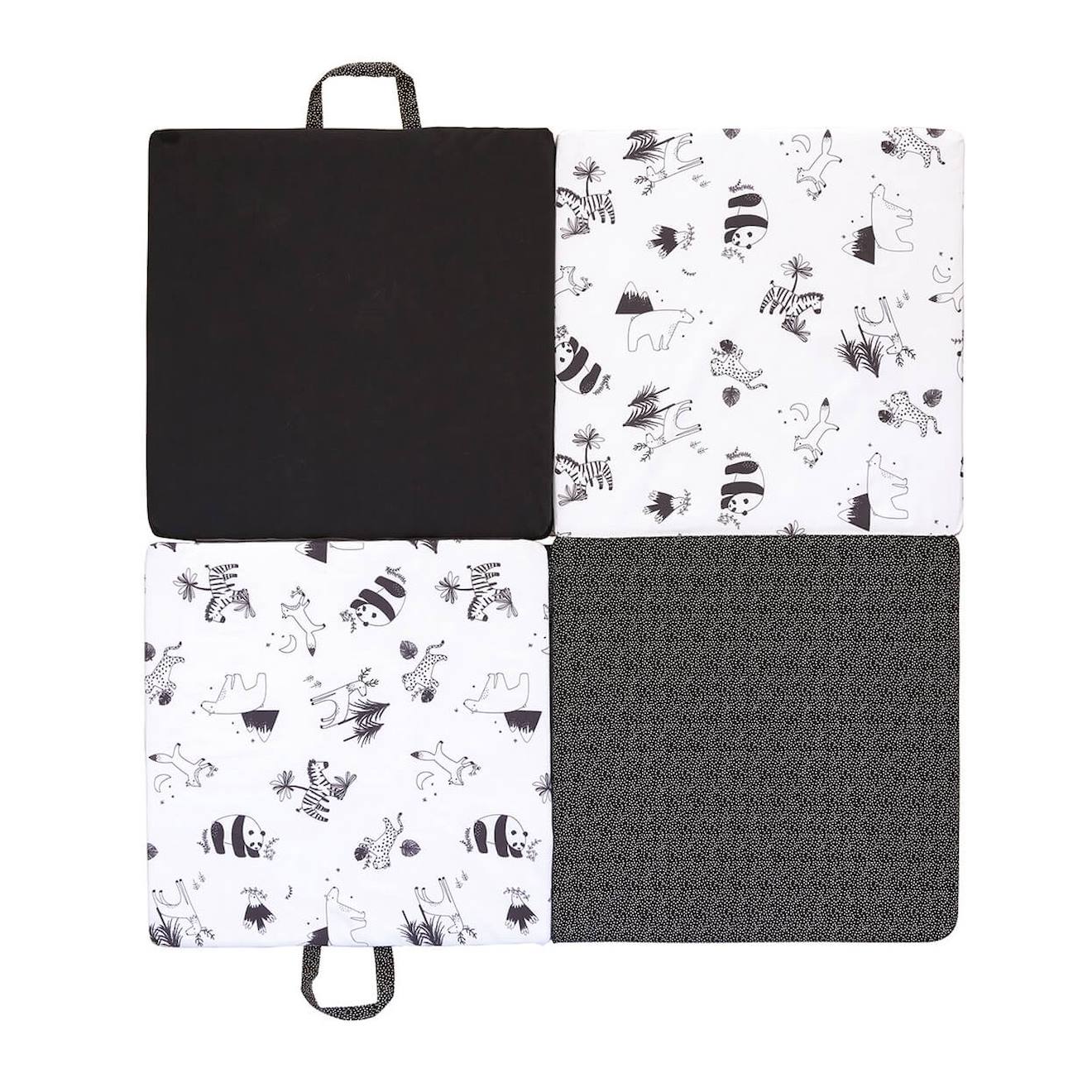 Tapis de motricité évolutif 3 en 1 modèle black and white