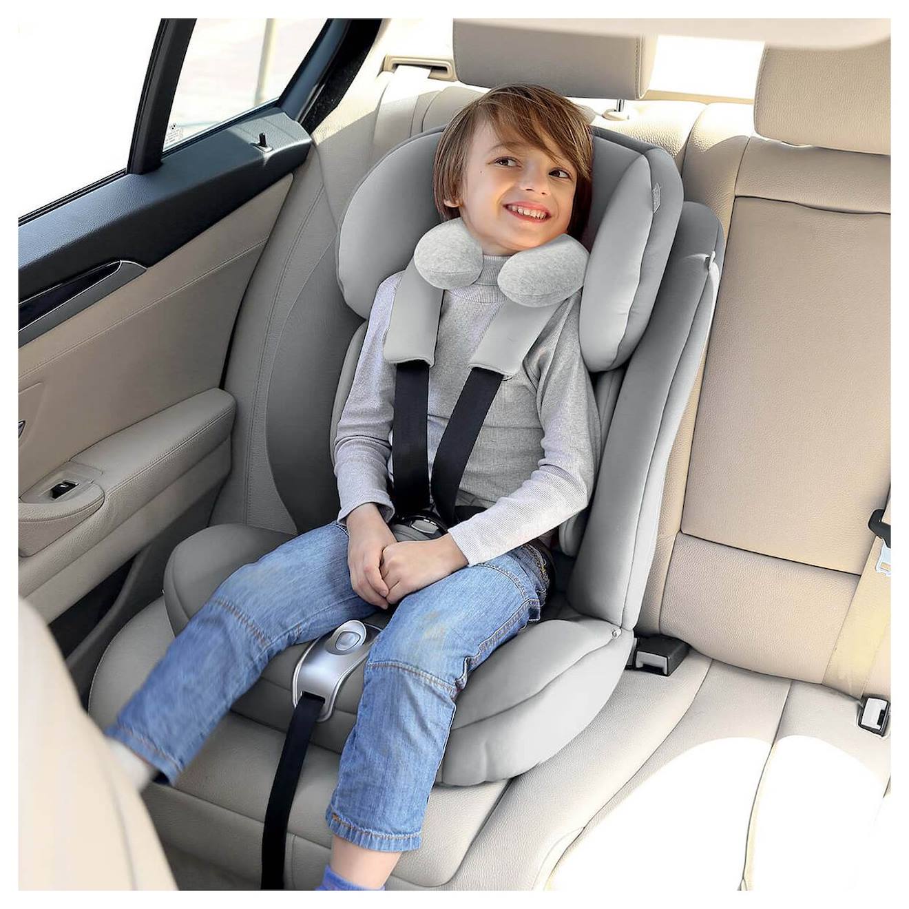 Coussin Tour De Cou Enfant Gris (Tineo) - Image 1
