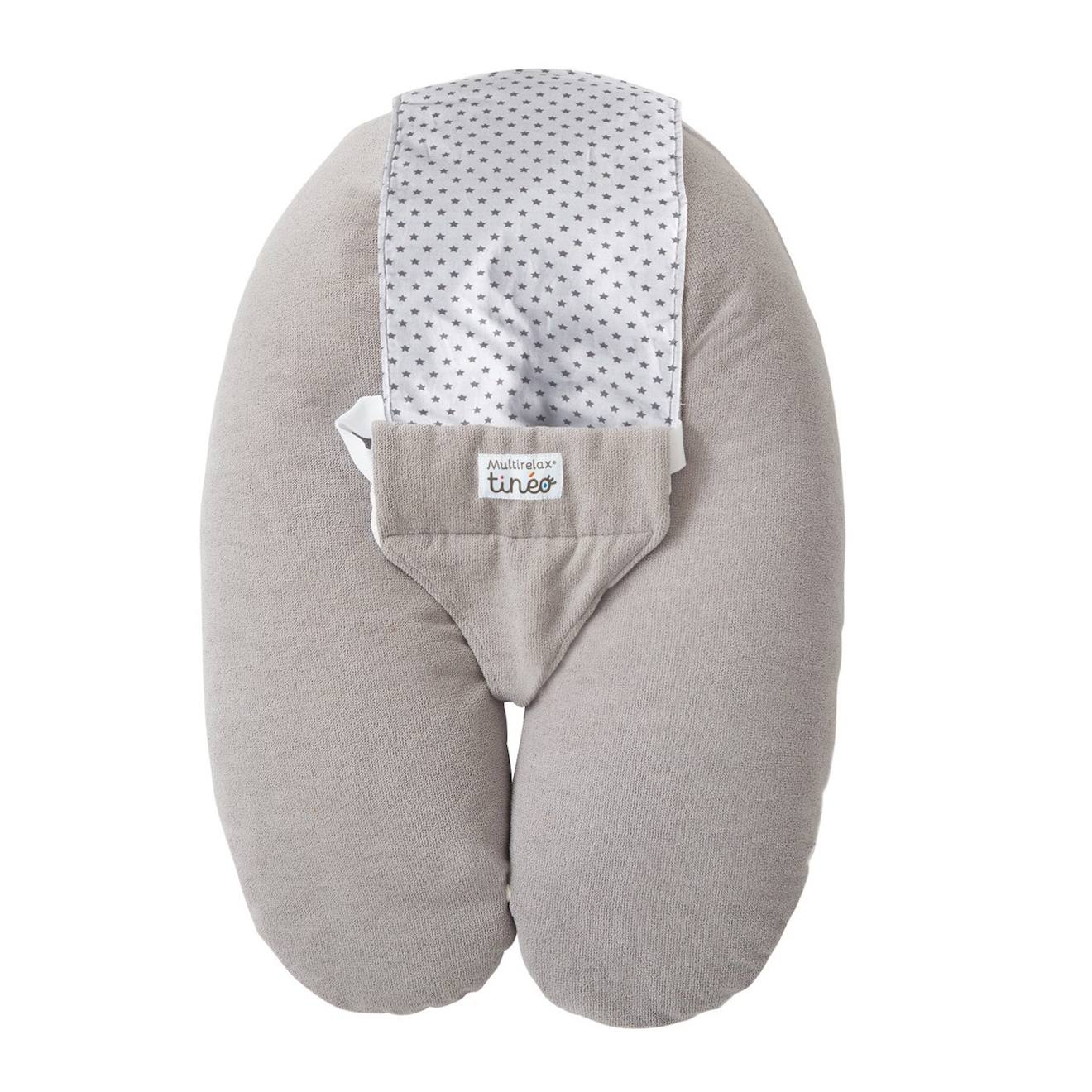 Coussin D'allaitement Et De Grossesse 3en1 Multirelax Gris (Tinéo) - Image 1