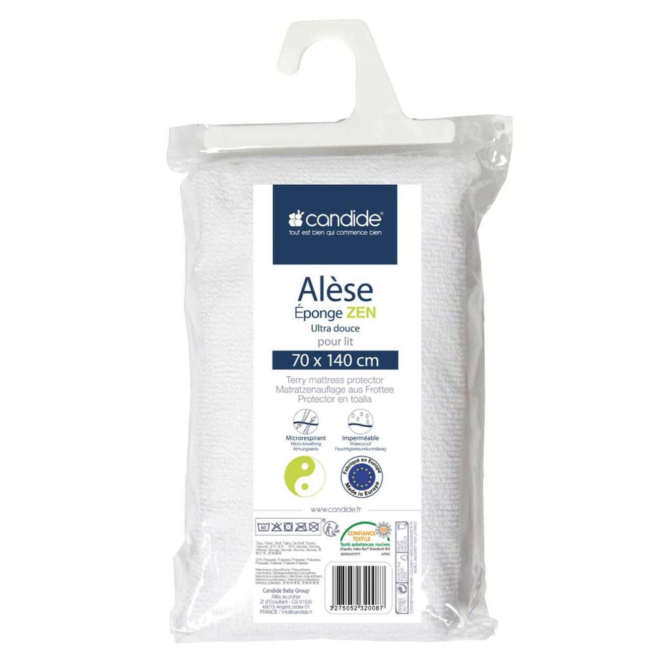 Alèse Bébé Éponge Zen Ultra Douce Blanc