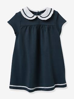 -Robe maille piquée bébé en coton bio