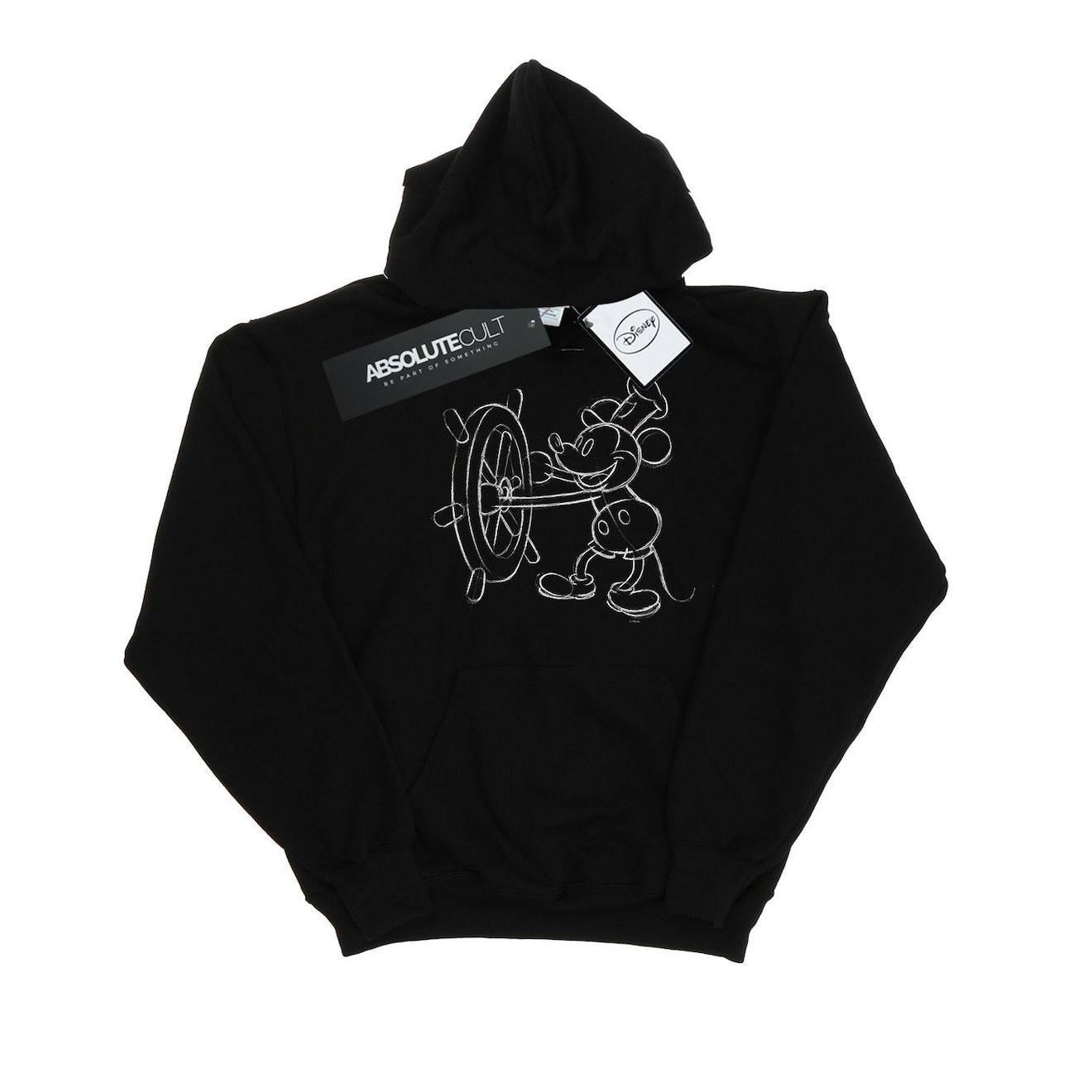 Sweat À Capuche Coton Disney Noir