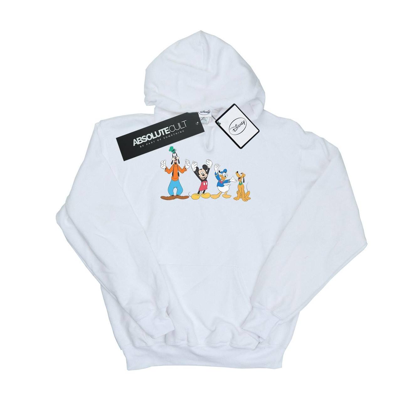 Sweat À Capuche Coton Disney Blanc