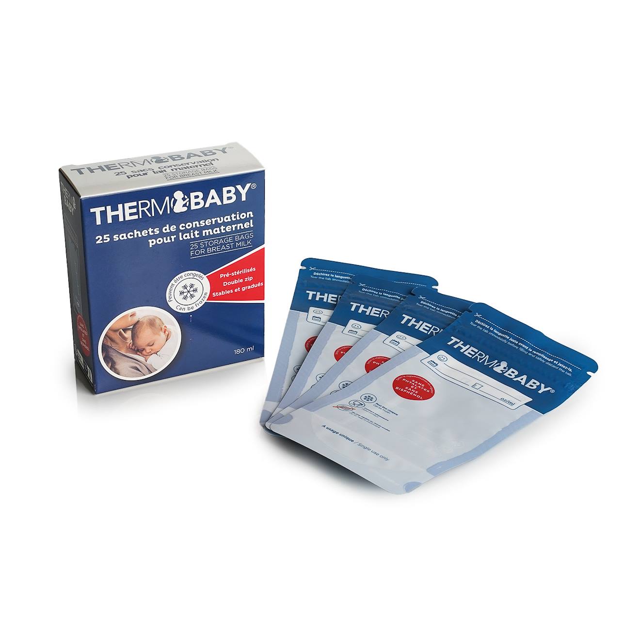 25 Sachets Conservation De Lait Blanc