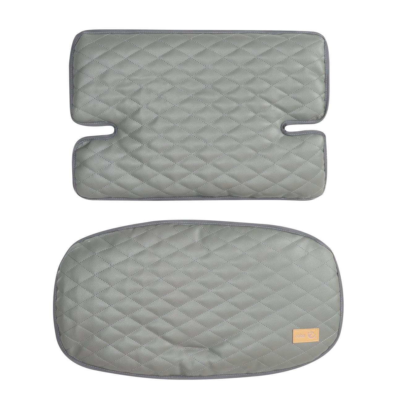 Coussins Matelassés En Cuir Pu Déperlant Pour Chaises Hautes Sit Up Gris Pierre